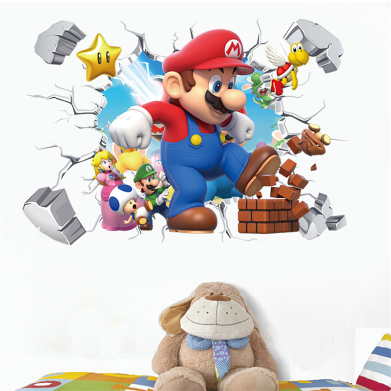 Baby Nursery Needs - 3D Cartoon Anime Spielcharaktere Wandaufkleber für