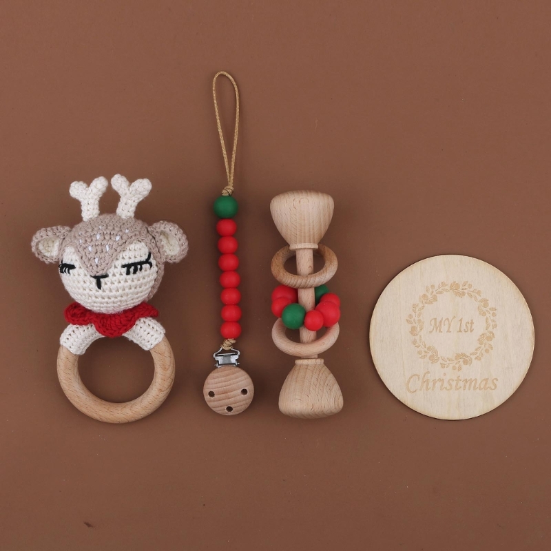 Crib Mobile Musical - 1 Set Häkeln Hase Baby Rassel