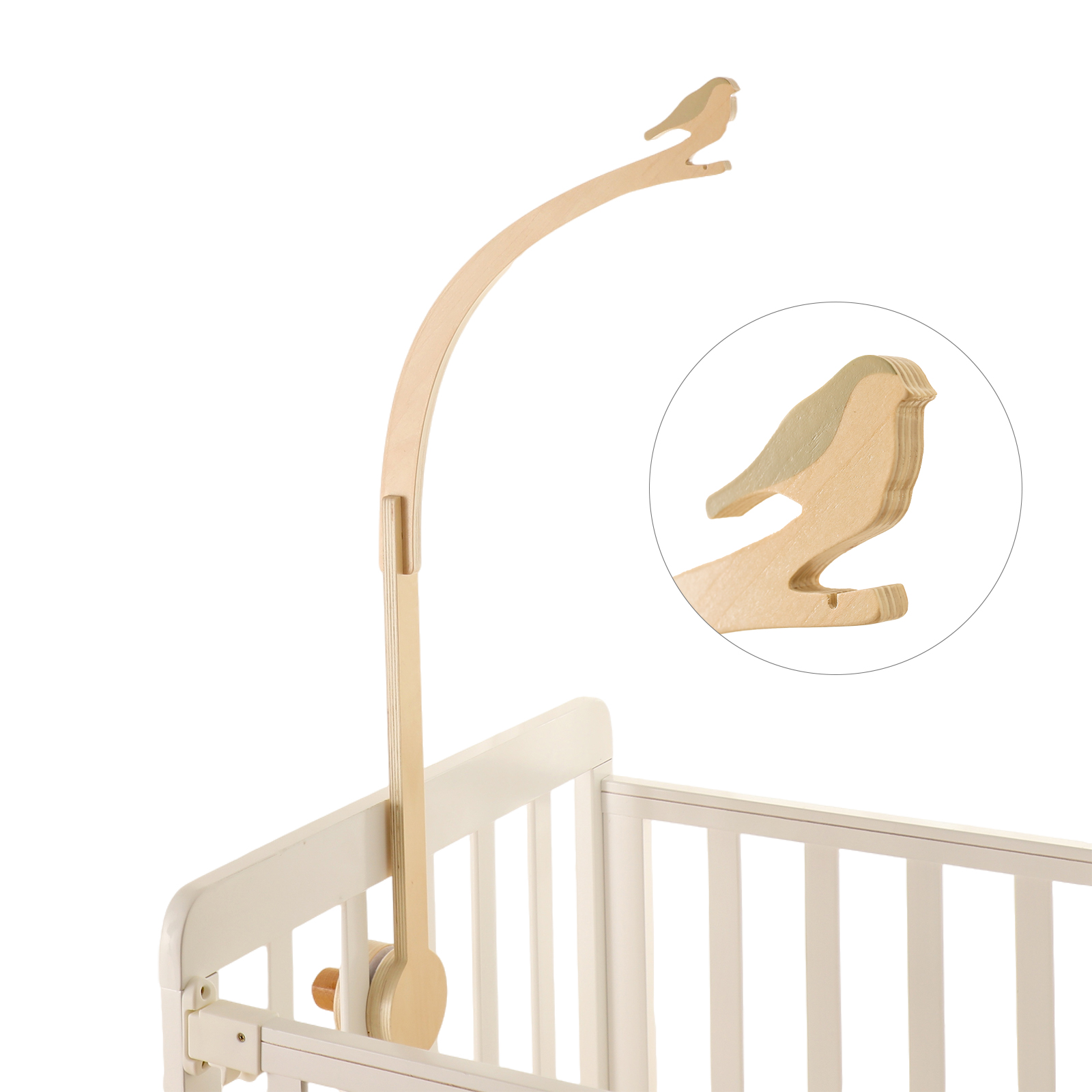 Crib Mobile Musical - Baby Holz kleine Birdie Bett Glocke