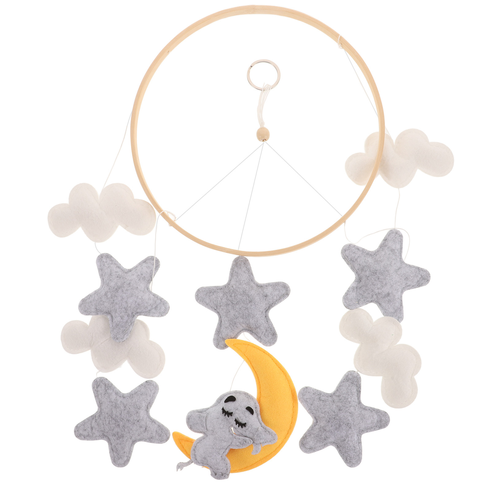Baby Nursery Mobile - Filz-Tier-Mobile für Babybett, Niedlicher Elefant und