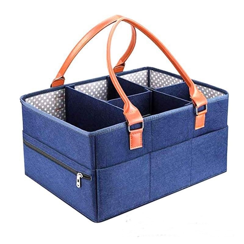 Baby Nursery Handles - Baby Filz-Aufbewahrungskorb für Kinderzimmer, Wickeltasche mit