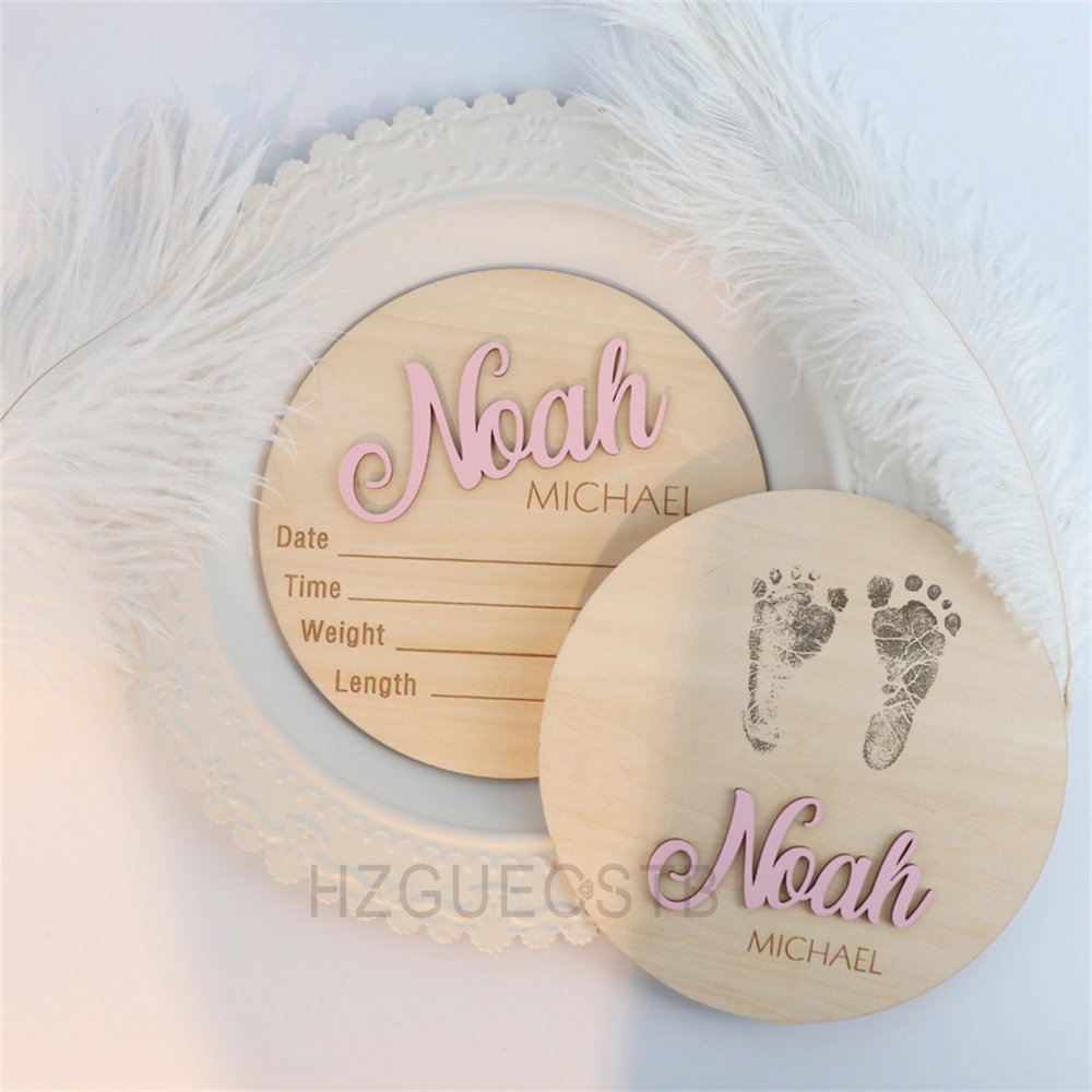 Baby Nursery Name Sign - EIN Set Custom Name Geburt Ankündigung