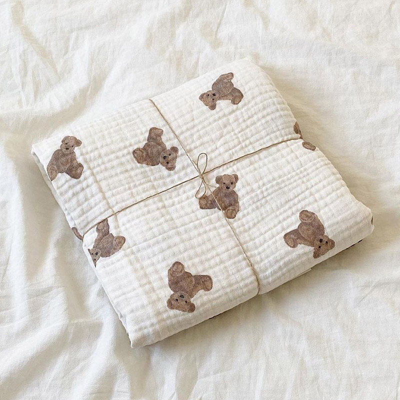 Bär Druck Baby Decken Neugebor – Swaddle Blanket Muslin Bewertung und Preis