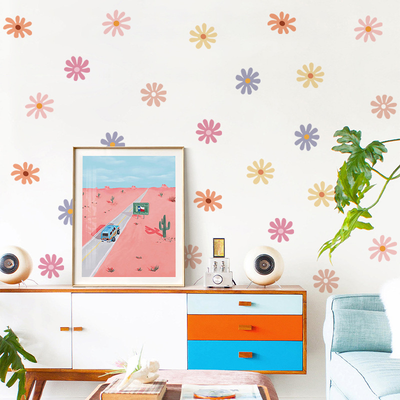 Gänseblümchen-Blumen-Wandaufkl – Baby Nursery Peel And Stick Wallpaper Bewertung und Preis
