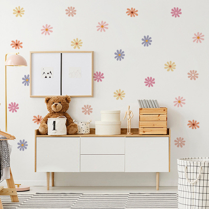 Gänseblümchen-Blumen-Wandaufkl – Baby Nursery Peel And Stick Wallpaper Bewertung und Preis