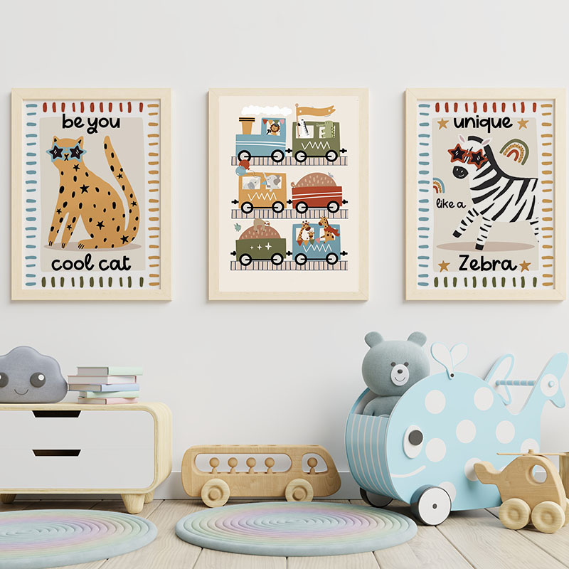 Lustige Cartoon-Tiere Auto Bus – Baby Zebra Nursery Bewertung und Preis