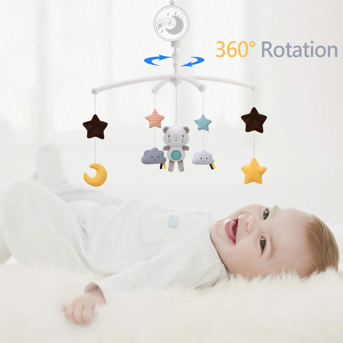 Babybett Mobiles Rasseln Musik – Crib Mobile Musical Bewertung und Preis