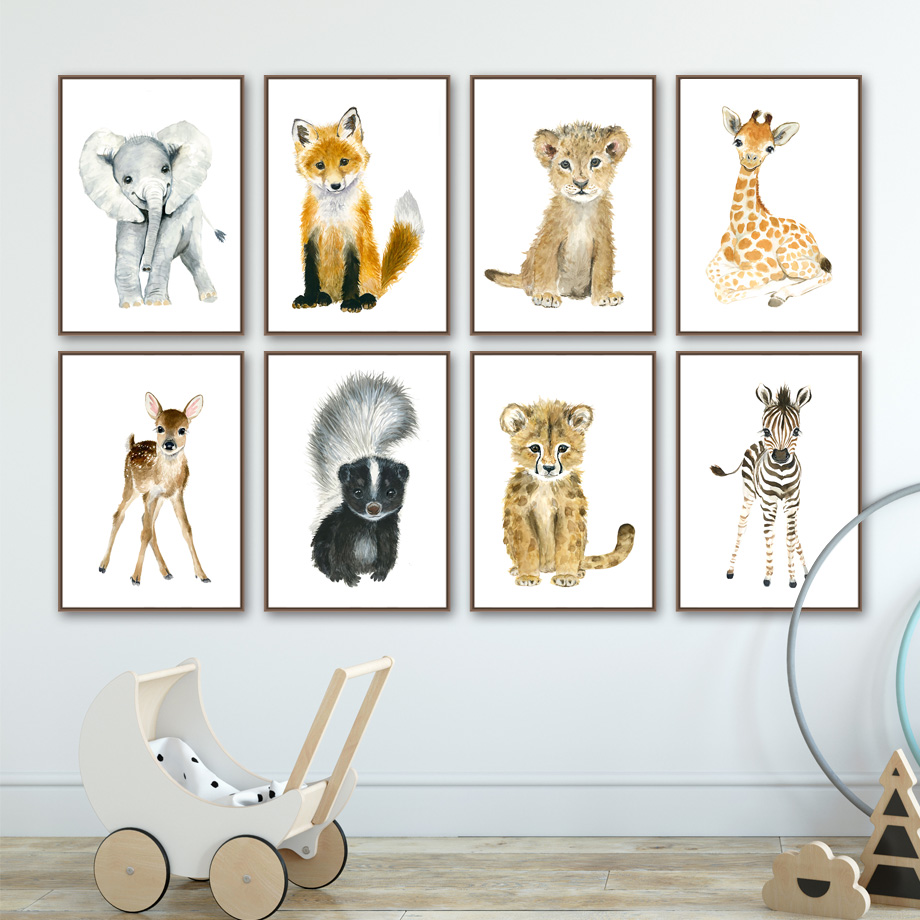 Elefant Fuchs Zebra Giraffe Le – Baby Zebra Nursery Bewertung und Preis