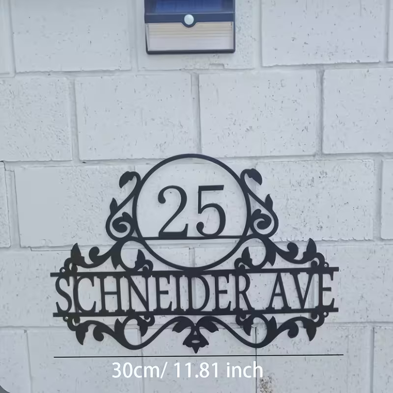 Individuelles Hausnummern- und – Baby Nursery Name Sign Bewertung und Preis