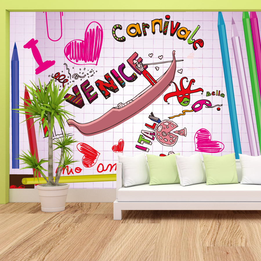Cartoon Einfach anzubringende  – Baby Nursery Peel And Stick Wallpaper Bewertung und Preis