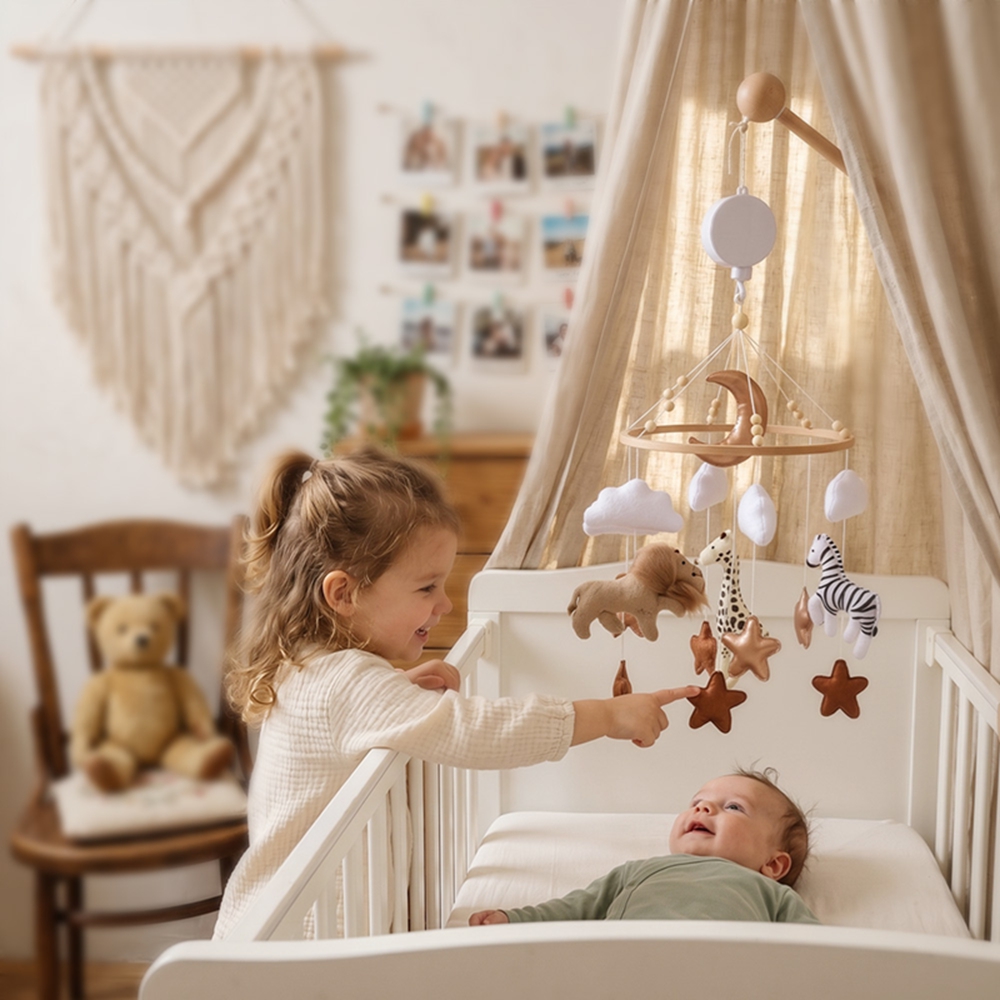 Holz-Bettglocke Baby-Mobile mi – Crib Mobile Musical Bewertung und Preis