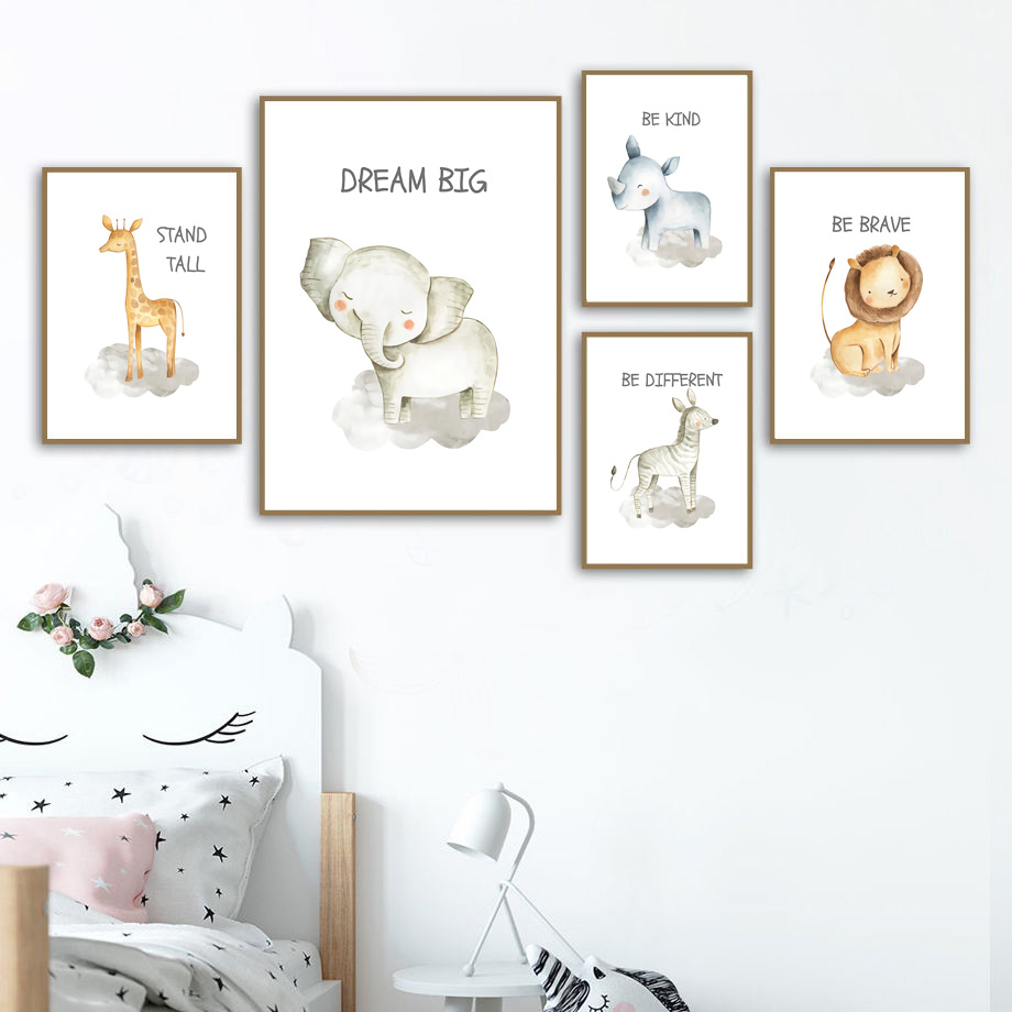 Kindergarten Wandkunst Leinwan – Baby Zebra Nursery Bewertung und Preis