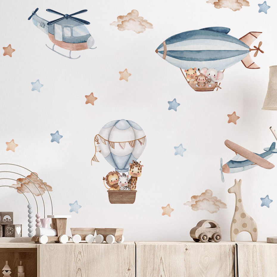 Aquarell Tiere Heißluftballon  – Baby Nursery Needs Bewertung und Preis