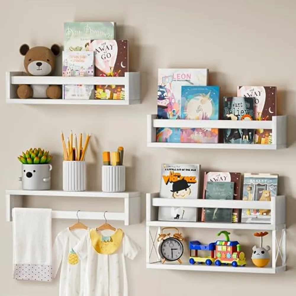 QimCoor Kinderzimmer-Bücherreg – Baby Nursery Floating Shelves Bewertung und Preis