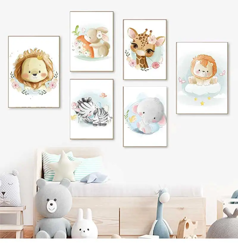 Niedliche Giraffe Löwe Fuchs H – Baby Zebra Nursery Bewertung und Preis