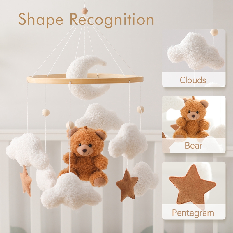 Holz-Babybett-Mobile, Babybett – Crib Mobile Musical Bewertung und Preis