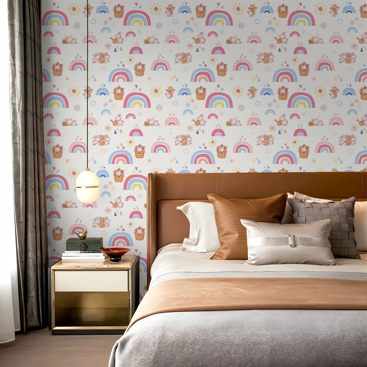 Boho Rainbow Kinder-Tapete zum – Baby Nursery Peel And Stick Wallpaper Bewertung und Preis