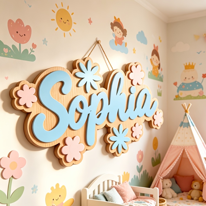 Personalisiertes Namensschild  – Baby Nursery Name Sign Bewertung und Preis