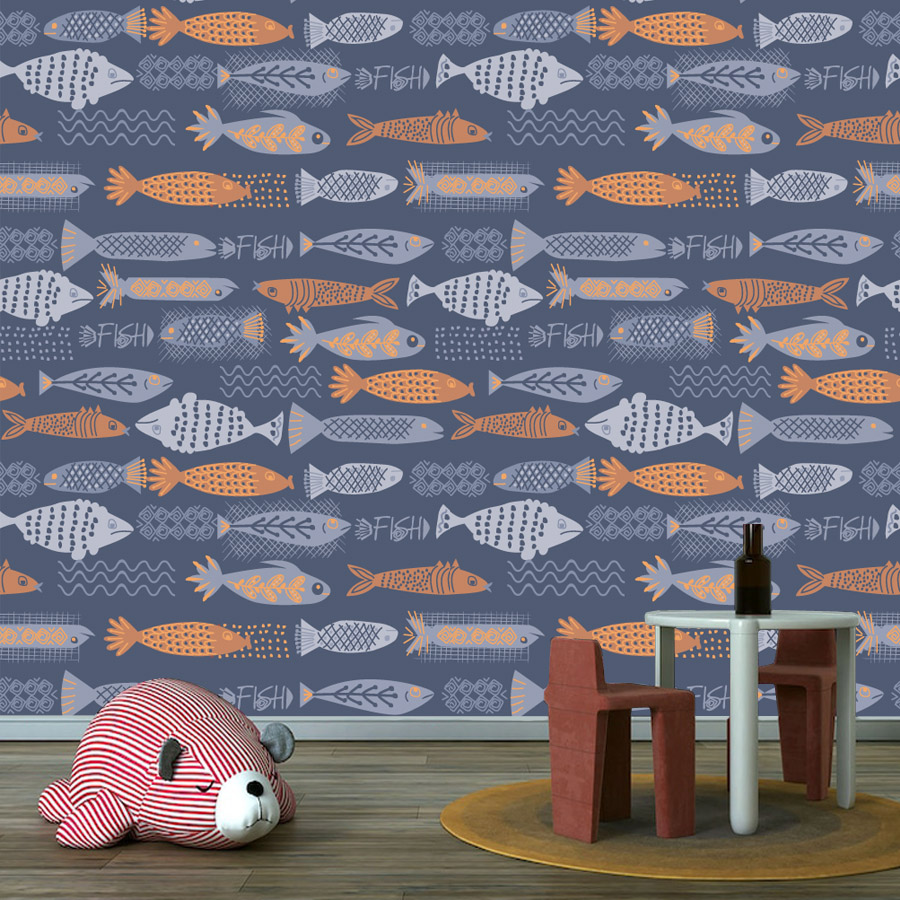 10+ Fisch-Design, wasserfeste, – Baby Nursery Peel And Stick Wallpaper Bewertung und Preis