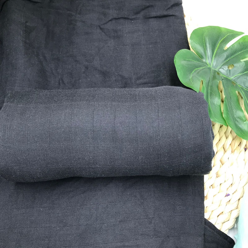 Reine schwarze Farbe Baby Wrap – Swaddle Blanket Muslin Bewertung und Preis