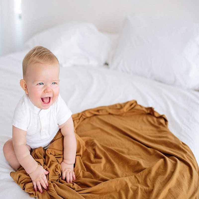 Reine schwarze Farbe Baby Wrap – Swaddle Blanket Muslin Bewertung und Preis