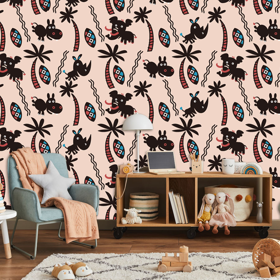 Cartoon Custom Peel and Stick  – Baby Nursery Peel And Stick Wallpaper Bewertung und Preis