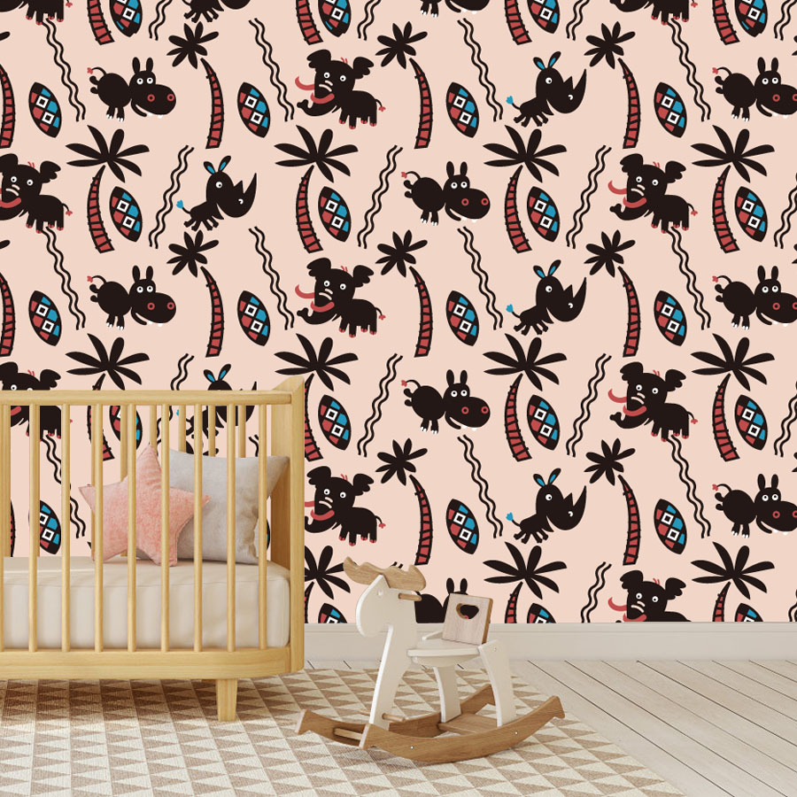 Cartoon Custom Peel and Stick  – Baby Nursery Peel And Stick Wallpaper Bewertung und Preis