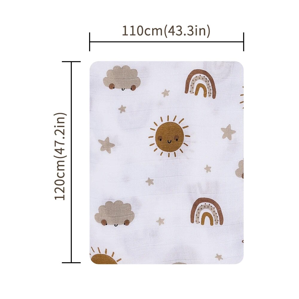 120 x 110 cm Baby-Musselin-Wic – Swaddle Blanket Muslin Bewertung und Preis